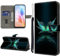 KEDBBAO Handyhülle für Google Pixel 4A Hülle Muster Klapphülle für Google Pixel 4A Leder Tasche Case Flip Magnet Motive Wallet Schutzhülle für Pixel 4A Hüllen, Reflexion
