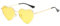 qinqilanqi-S Polarised Love Heart Sunglasses for Women Vintage Fashion Gold Metal Frame Cute Party Festival Glasses UV400 Protection(Gold/Yellow)