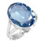 925 Sterling Silber Frau Schmuck Iolith Quarz Ring Größe 69 (22.0) (99029_IOL_R131)
