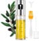 PORTENTUM pulverizador aceite spray de acero inox y vidrio de 100 ml, apto para freidora de aire y multiusos, spray aceite de cocina antigoteo, aceitera con dispensador, accesorios freidora sin aceite