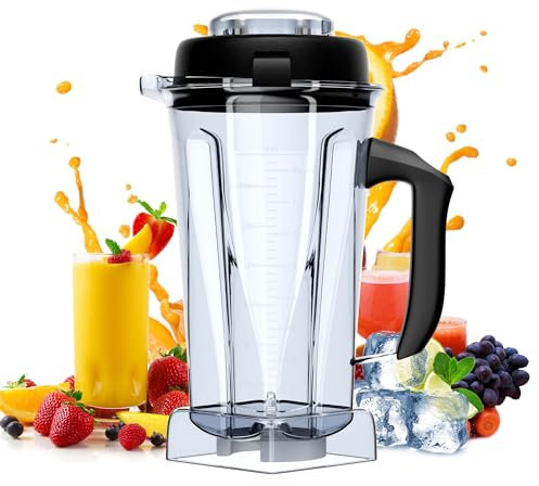 For Vitamix Blender Pitcher 64oz, Replace 5200 5300 6500 7500 Pro200 500 Vita-Prep vm0101 vm0102 E310 320 etc, Perfect Fit for Vitamix Classic/Explorian Series Blender Container Cup