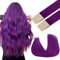 GOO GOO Extension Capelli Veri Biadesivo, 45cm 25g 10pcs, Remy Extension Biadesive Capelli Veri,Viola