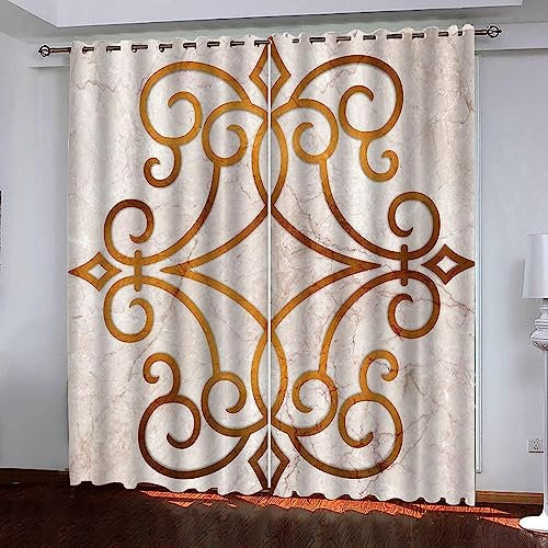 Flächenvorhang Set Graues Marmormuster Moderne Haushalt Schlafzimmer Balkon Wärmedämmung 3D-Druck Vorhang Panel Home Decor Vorhänge Für Wohnzimmer Bedroom Children's Room -9P8Y6N0F6S5