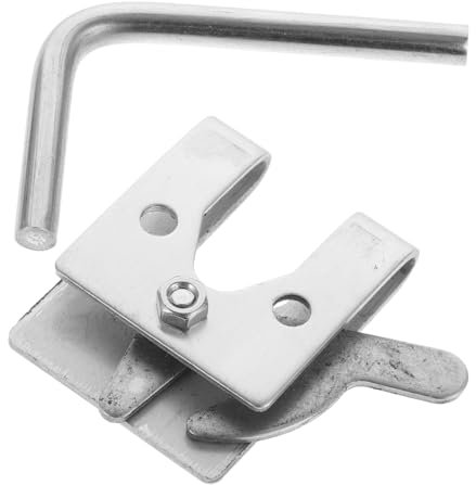 COSMEVIVI Gate Latch for Dog Kennel Stainless Steel Double Layer Latch Easy Installation for Pet Cage Gates and Animal Enclosures