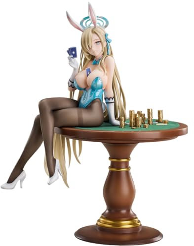 Gooyeh Blue Archive Ichinose Asuna Figur Model Anime Bunny Girl Figur PVC Statue Skulptur Desktop Ornament Collectible Gifts 25CM
