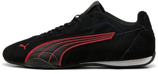 PUMA Mixte Catch Suede Basket, Black Red, 40.5 EU