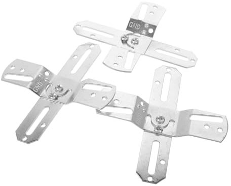 Ciieeo Kit Support De Fixation Pour Plafonnier Et Luminaire, 3 Pièces Croix Rotative En Zinc Blanc, Support Plafond Robuste Pour Lampe Et Ventilateur De Plafond, Montage Mural Polyvalent Suspendre