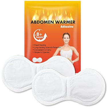 Self-Adhesive Heat Plasters - Self-Heating Pads, Extra Large Heating Plasters | Reusable Warm Pads, from Back Pains in the Upper and Lower Back, Muscle Soreness, Cramps, Patches