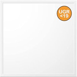 WSU Lights 1x LED Panel, Deckenleuchte, 62x62cm, 4400lm, 4000K, 40W, UGR<19, inkl. Trafo, Rasterleuchten, Einlegeleuchte, Büroleuchten (4000 Kelvin (neutralweiß), 1 Stück)