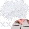 IGXX 500 Pcs Tile Spacers,5mm Tile Spacers,Decorative Tile,Wall Floor Tile Plastic Cross Spacer,White Tile Spacers,Slab Spacers for Tile Fixing Mat Road Mat Garden Slab Tile Leveling