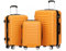 BEIBYE Reisekoffer 2088 Hartschalekoffer Gepäck Koffer Trolley Set, Kofferset in 14 Farben (Orangen)
