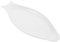 VICASKY 1 Pezzo piatto di pesce in ceramica vassoi di pesce per servire cibi a forma di piatto portaoggetti piatti per sushi forniture per stoviglie da cucina piatto di pesce ovale bianca