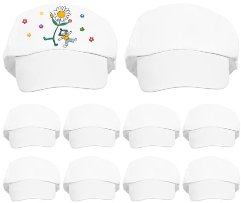 VICASKY Caps Zum Bemalen für Kinder Kappen Kappe 10 Stück DIY Baseball WeißE Kinder-DIY-HüTe DIY-Baseballkappe Kreatives Bastelset Geburtstagsgeschenke Und Kunstprojekte Cap Mini Hut Kunstprojekt