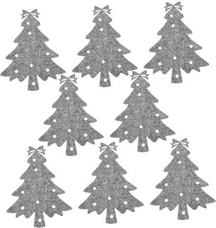 Alipis 8 Piezas Bolsa Para Cubiertos De Navidad Soporte Para Cubiertos Decoración Hogar La Mesa El Festival Fiesta Navideña