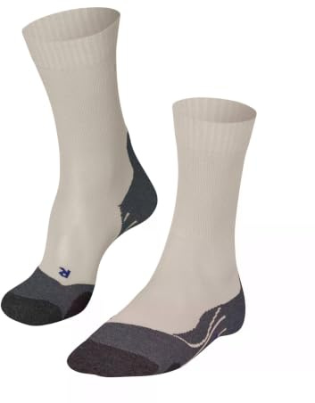 FALKE Damen Wandersocken TK2 Explore Cool W So Lyocell Funktionsmaterial antiblasen dick 1 Paar, Beige Cream 2080, 41-42