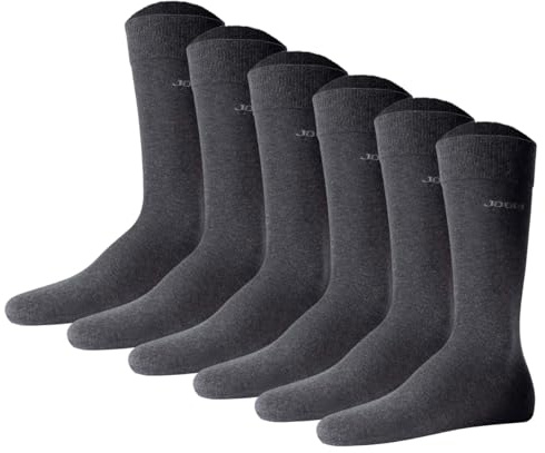 Joop! Unisex Socken, 6er Pack - Premium Essential Organic Cotton Socks, Logo, einfarbig
