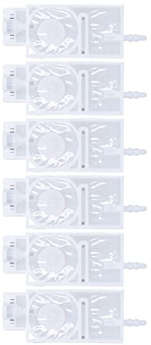 FTVOGUE Ökad Kapacitet, Mångsidig Kompatibilitet, Enkel Installation 6st Bläckspjällbyte med PP-material för Skrivarbläck, XP600, Lösningsmedel, Vattenbaserat, Färgämne, Pigmentbläck (Vit)
