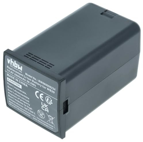 vhbw Akku Ersatz für Godox DFB/GDWB29, WB29 für Blitzgerät, Kamera-Blitz (2600 mAh, 14,8 V, Li-Ion)