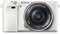 Sony ILCE6000 24.3 MP Digital Camera with SELP1650 Lens Kit - White