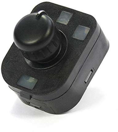 Audi 8N095956501C Schalter Außenspiegel Seitenspiegel Spiegelschalter satinschwarz, Schwarz