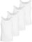 Götzburg 4er Pack Herren Unterhemd Classic Tank Top weiß - gekämmte Feinripp - 100% natürliche Baumwolle (Weiss) 8