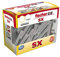 fischer - Tacos SX 8x40 tacos pared, colgar cuadros, fijar lámparas, Caja de 60 uds.