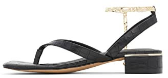 ALDO Damen Agralella Flache Sandale, Schwarz, 39 EU