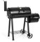 MFSTUDIO Grigliata per affumicatura esterna in legno a carbone, resistente, con affumicatore combinato per barbecue, 512 mq.