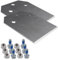 RANSENERS Lame de rechange pour burin à spatule P08 SDS-Plus, 2 pièces avec 6 vis, en acier super-élastique 65Mn, Biseau, 110mm x 100mm