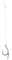 8X Mikado Method Feeder Haken Rig mit Spike / Nadel und monofiler Toray Schnur (12 / Ø0,23mm / 10cm) (#8)