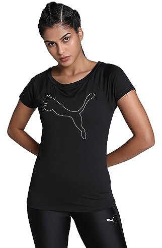 PUMA Damen Train Favorite Pullover Cat Tee Tshirt, Schwarz, XS EU