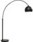 Kare Design Stehleuchte Lounge Small Deal Eco, Schwarz, Bogenlampe, Stehlampe, Stahlgestell, Stahl Schirm, höhenverstellbar, kein Leuchtmittel inklusive, 175x39x163 cm (H/B/T)