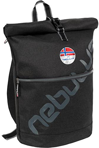 Nebulus Unisex Rucksack COLUMBUS, Laptoprucksack, Reiserucksack, schwarz-grau - onesize