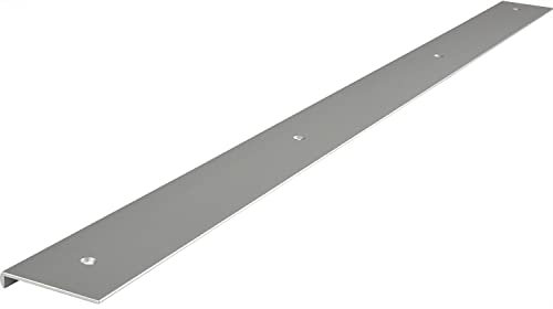 Accuride 100007530 Schüco-Perfil de Cierre para atornillar, 630 mm, para encimeras de Aluminio Plateado, Plata anodizada