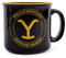 Yellowstone Dutton Ranch - Taza de café de cerámica sin BPA para café expreso, té, capacidad para 20 onzas