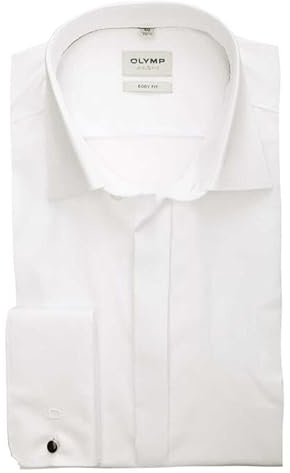 OLYMP Level Five Body fit Galahemd Langarm Blickdicht Twill beige