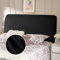 TAOCOCO Kopfteilbezug für Doppelbett, Kopfteilbezug, gepolstert, elastischer Bezug, staubdicht, waschbar, Schwarz, 180-200 cm