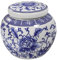 BESTonZON Boîte De Thé En Porcelaine Bleue Et Blanche Vintage, Pot Alimentaire En Céramique, Boîte De Stockage De Thé à La Maison Conteneurs De Chine Porcelaine Chinoise En Céramique Double Canette
