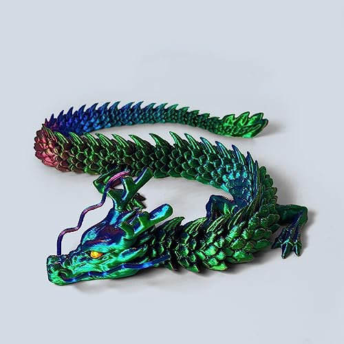 Haichrin 3D Gedruckter Drache, beweglicher Drache, bewegliches Flexibles Drachenspielzeug für Auto-Dekoration und Ornament-Figuren