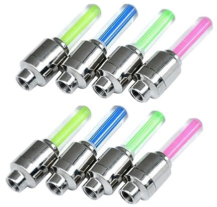 INOOMP 8st Fahrradzubehör Fahrradlicht Fahrrad Zubehör Fahrrad- -radlichter Reifen Zubehör Reifen Reifen Licht Autokappen Licht Taschenlampe Heiße Reifen