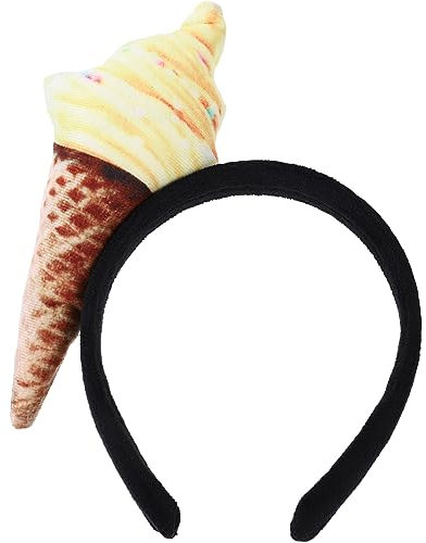 FOMIYES Eistüte-Stirnband Unisex-Erwachsene Essen Eistüte Mini-Hut Auf Stirnband Essen Verkleiden Sich Eiscreme-Kopfbedeckung Für Kostüm-Party-Zubehör Essen-Party-Dekoration