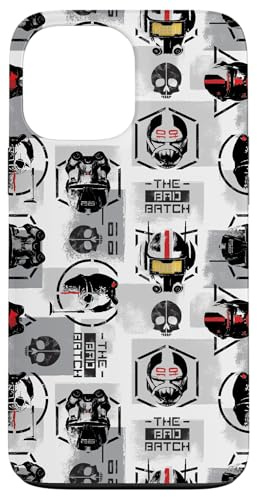 iPhone 13 Pro Max Star Wars The Bad Batch Helmets Print White Case