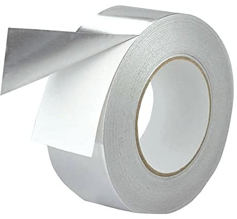 50 Meter Aluminium Klebeband mit Liner - 90 µm dick, Breite in 25mm I 30mm I 50mm I 75mm I 100mm hochwertig, strapazierfähiges Aluband silber, hitzebeständig bis +120°C (30mm x 50m)