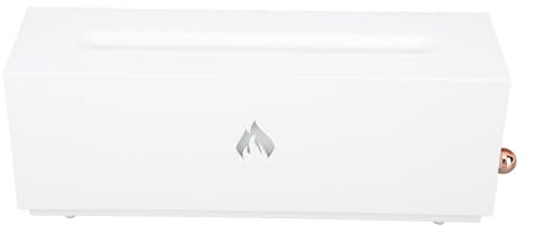 3D-Kamin Aussehen Flamme Ätherisches Öl Diffusor, Realistischer Flame-Effekt, 320ml Stiller Nebel Luftbe Feuchter mit Buntem Umgebungs Licht, Sicherer Auto-Power-Off-Schutz, für