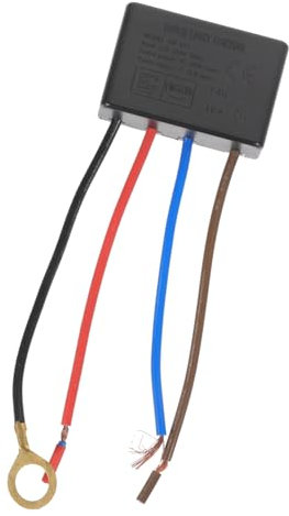 Angoily Lámpara Táctil de Escritorio de 220 V, Sensor de Luz, Interruptor de 4 Vías, Regulador de Intensidad, Negro