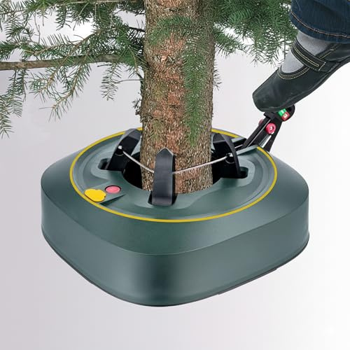 UR CHOICE Heavy Duty Christmas Tree Stand, Fits Real Trees up to 2.5 m with 3.2 L Water Tank, Stable 35 cm Base with No Tilt Safety, Quick Easy Assembly Holder for Real Xmas Trees