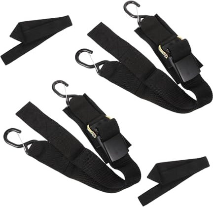 INOOMP 2sets Boat Trailer Parts Accessories Ratcheting Straps Heavy Duty Tensioning Straps for Boat Winch Kayak