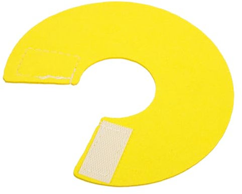 Kisangel Vogelhalskrause Papageien Anti-Biss Schutz Kragen Aus Mikrofaserleder Gegen Federpicken Und Hautreizungen Leichte Erholungshilfe Für Vögel Nach Operation Oder Verletzung Gelb s