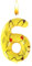 Bougie Pika, Bougies Pika Anniversaire, Bougie 6 Ans Garçons et Filles Pika, Bougies Jaune 3D, Décorations de Gâteaux pour Enfants, Fournitures de Fête, Fêtes de Mariage, Baby Showers