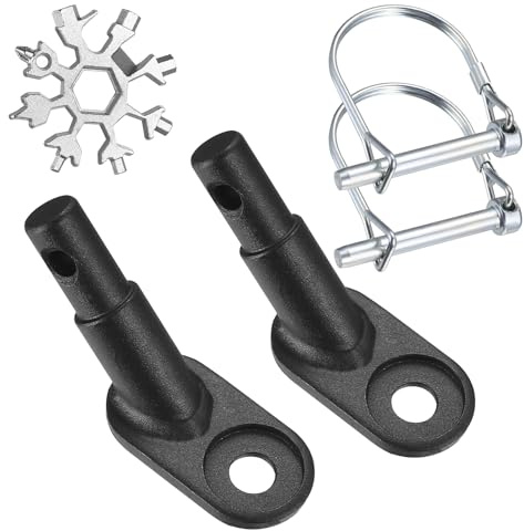 2 Stk Fahrrad Anhängerkupplung Fahrradanhänger Kupplung Adapter für Hundefahrradanhänger Lastenanhänger, Hundeanhänger für Fahrrad Anhänger Kupplung, mit 2 Sicherungsstifte,1 Schneeflockenschlüssel